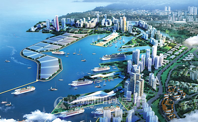 青岛港与华润集团,招商局集团共同合作投资1000亿建设邮轮母港