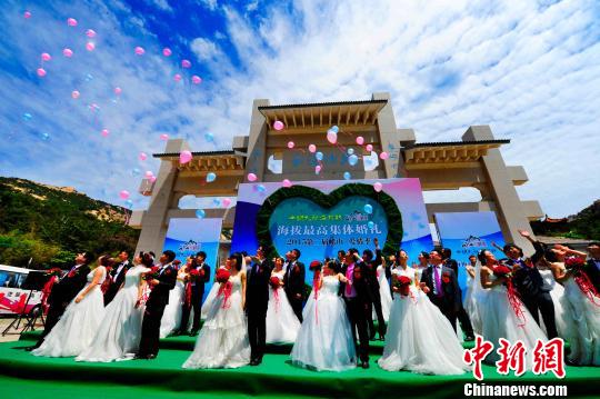 海外集体婚礼_中资企业员工在海外举办“地中海之恋”集体婚礼