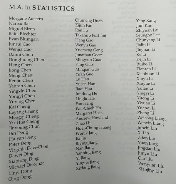 哥大统计学硕士名单中国学生为何占八成?告诉