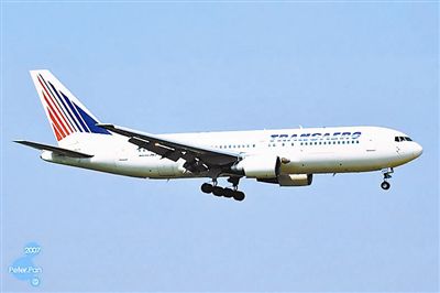 资料图:全禄航空的波音767-300飞机.