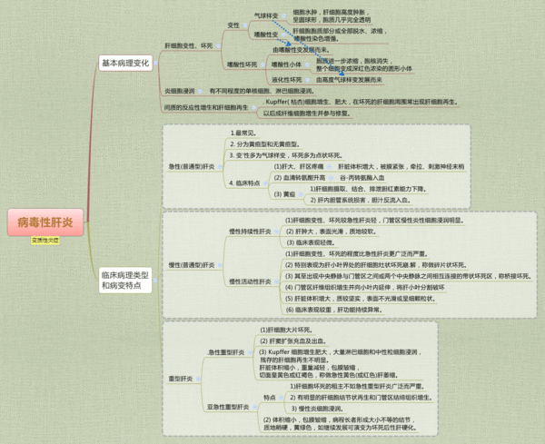 医学思维导图病理学全套完整打印版免费下载