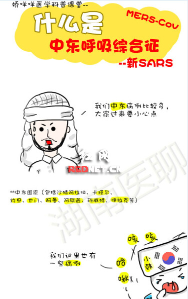 湖南医学生手绘漫画:让你1分钟看懂MERS病毒