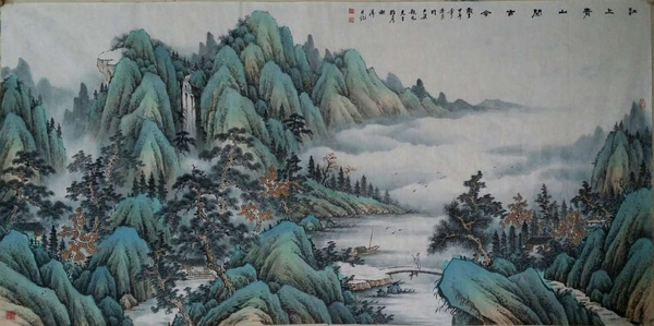 斜风细雨不须归—读谢涛先生山水画文|倪莉我有幸结识了开封知名