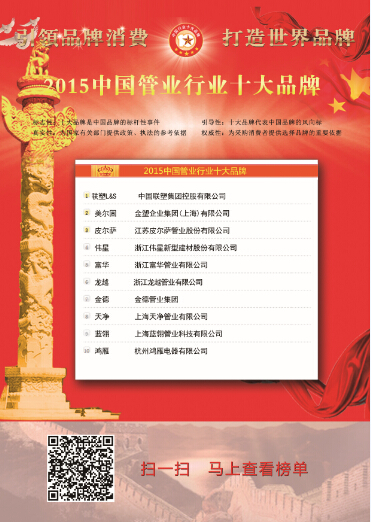 管道十大名牌排名_2020zf采购塑料管道十大品牌在京发布(2)