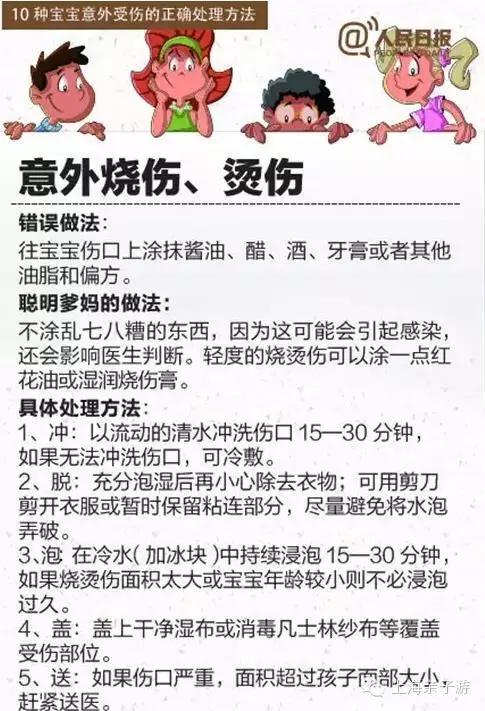 宝宝意外受伤正确处理方法