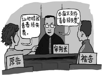 "青春损失费"法律到底是否支持?