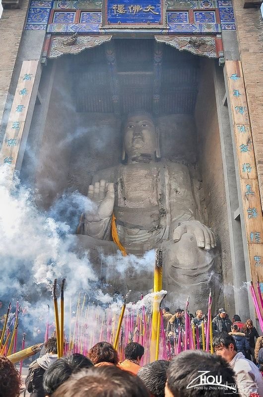 中国浚县伾山大佛和泥咕咕 浚县大伾山因存有中国最早,北方最大的大