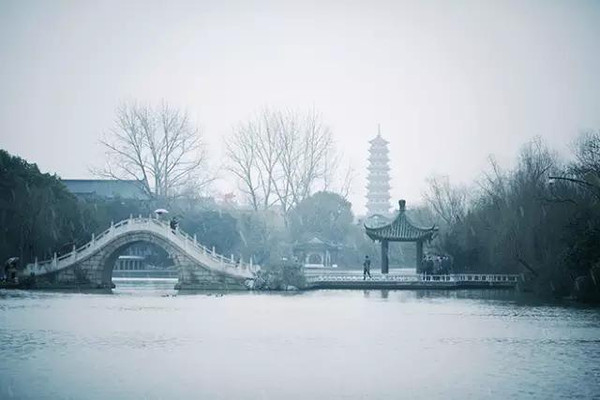 烟雨扬州,水墨瘦西湖