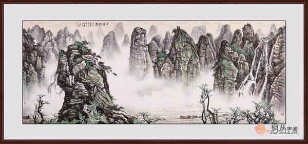 国画大师张天成工笔山水画精品欣赏