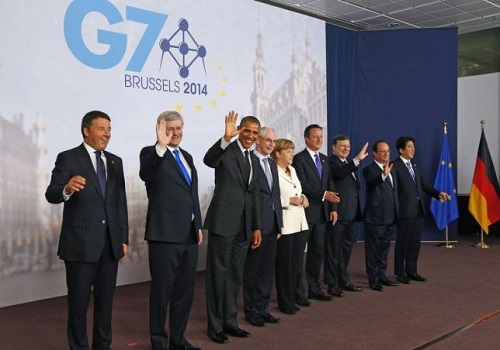 资料图:2014年的g7峰会与会领导人合影
