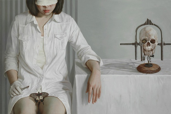 张钰作品《伤害的和被伤害的》亮相新具象油画展-搜狐