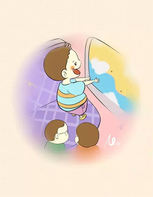一位白领妈妈把宝宝的旅行日记画成画,好有爱.