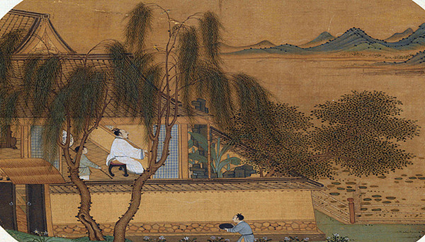 宋代杨威《耕获图》上的宋人耕地