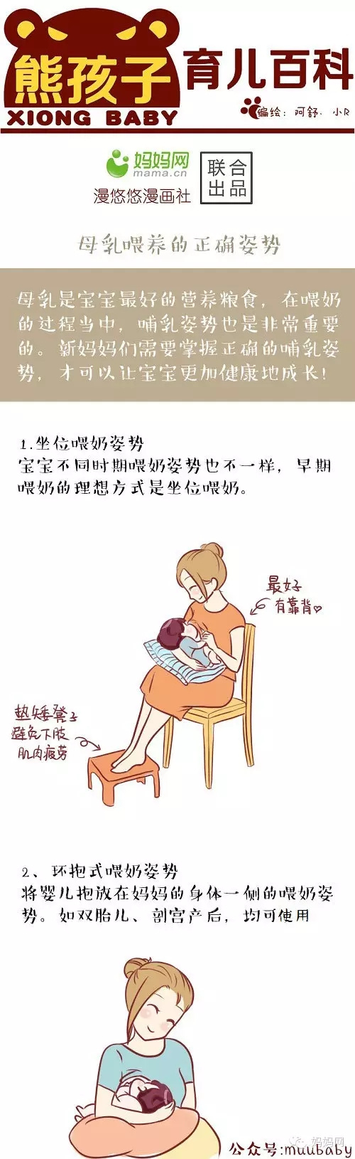 喂奶是个技术活!图解母乳喂养正确姿势