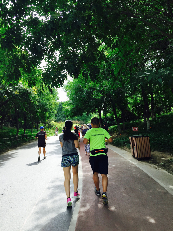 奥森跑步记,看搜狐"我的"!