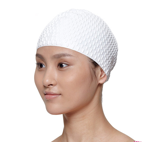 创意防晒凸点泡泡硅胶泳帽 有保暖功能