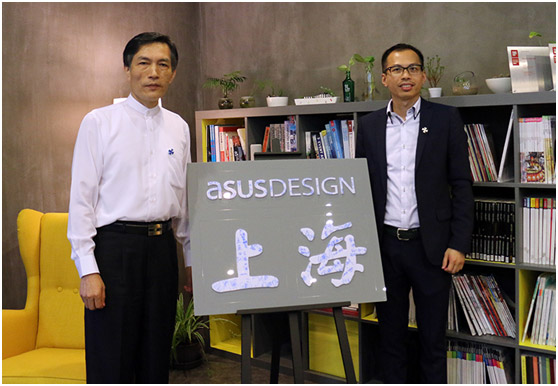 左：华硕集团副董事长兼总裁曾锵声 / 右：华硕电脑设计中心执行长魏玄武