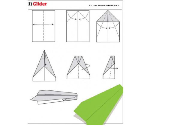纸飞机 的折法-百草园儿童摄影
