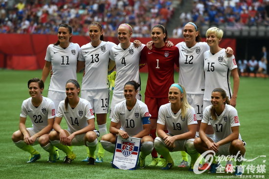 组图:2015女足世界杯决赛 美国5-2击败日本队