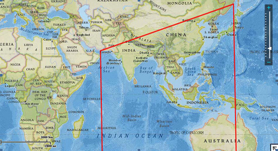 原文配图：印度洋—太平洋地区。