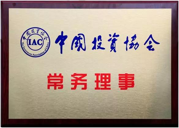 恒昌公司成为中国投资协会常务理事单位
