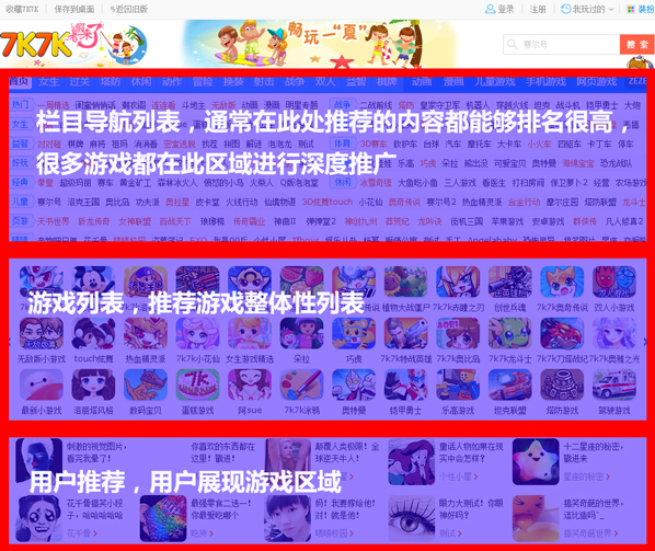 seo教程游戏类网站栏目细化与优化