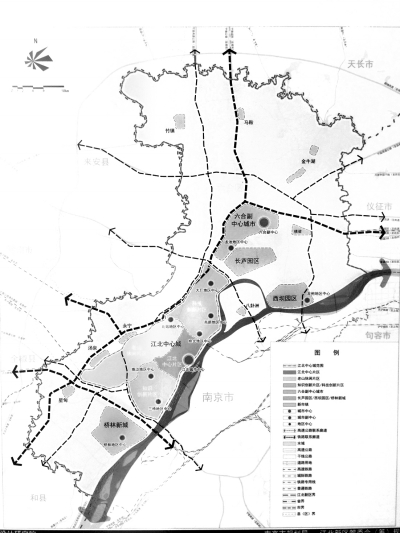 南京江北新区规划图 资料图片