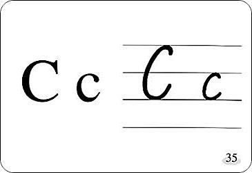 字体要稍向右倾斜. 小写字母(除j,f)写在中格或中下两格,都要写满格.