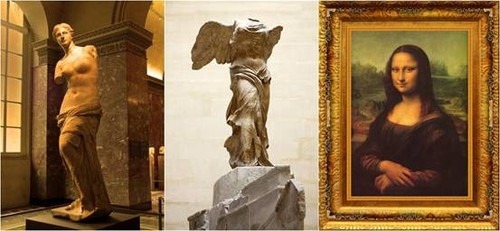 图\/卢浮宫博物馆三宝:爱神维纳斯雕像、胜利女