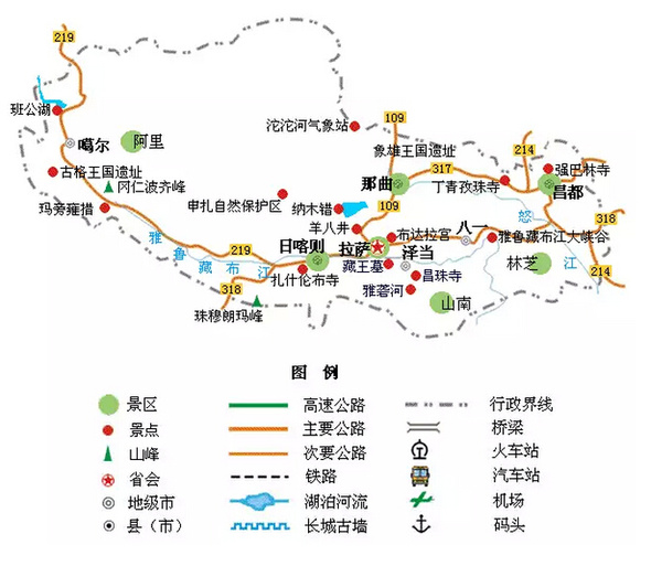 各省市旅游地图简洁版---(上)