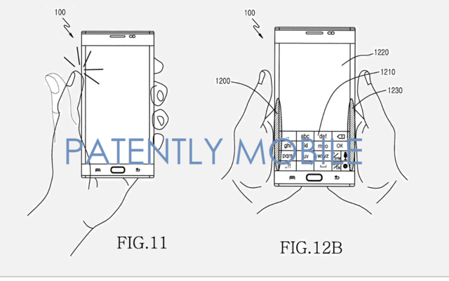三星获曲面屏新专利:支持背部触控