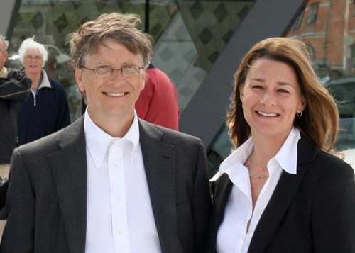 第一位:比尔·盖茨和梅琳达盖茨夫妇(bill and melinda gates)