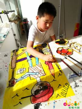 北京少儿绘画培训班:多笔小学员画笔下的风景