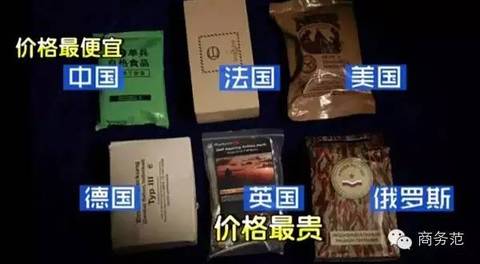 看看全球各国士兵军粮,英国最贵中国最便宜高清图片