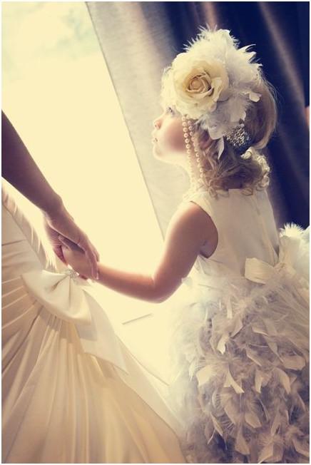 妈妈的婚纱小铃_小女神花铃图片