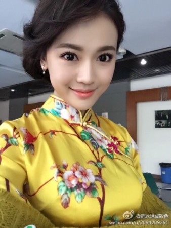 浙传最美校花涂冰被赞童颜美女 是央视选秀校花16强(组图)