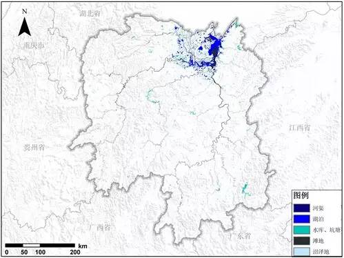 湖南省水域分布图
