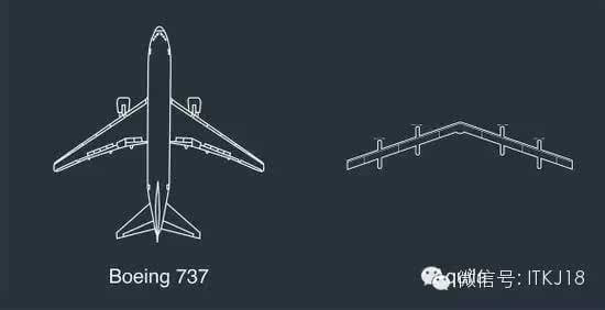 facebook无人机与波音737客机尺寸对比