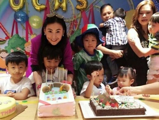 张柏芝为lucas庆八岁生日,爸爸去哪儿了?