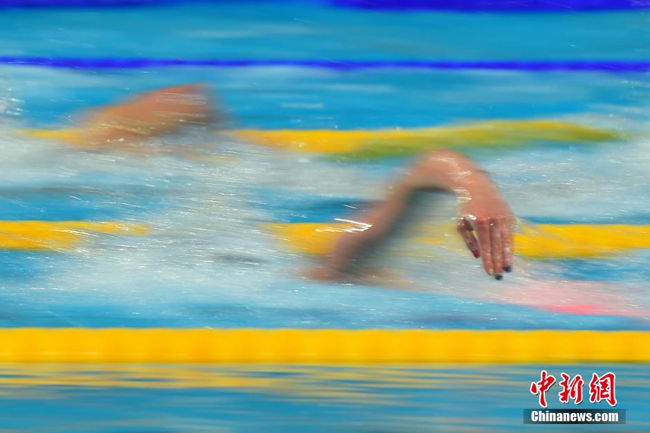 喀山世锦赛女子1500米自由泳 美国选手莱德基