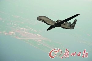 美国军用无人轰炸机。