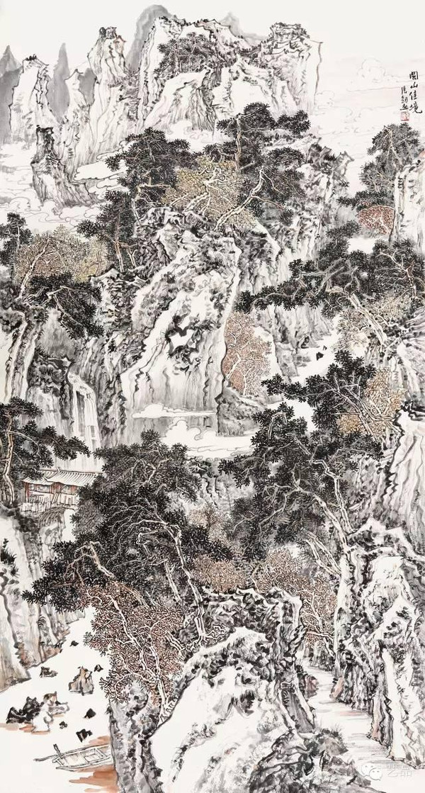 注重传统与写生的创作型闽籍山水画名家--张剑