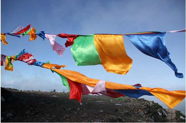 佛国五台山:经幡之随风舞动