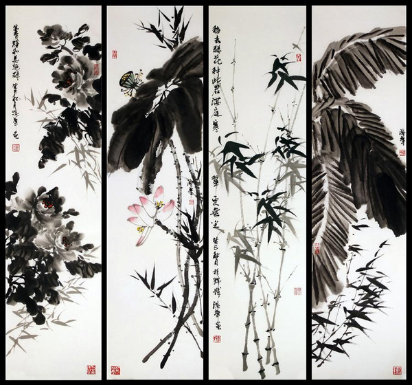 清雅空灵自然隽秀刘滨华写意花鸟画赏析