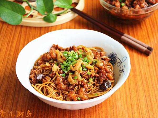 【七夕】肉末虾仁酱拌面