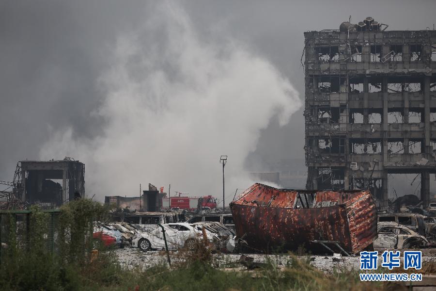 天津港危险品仓库特别重大火灾爆炸事故死亡人数已上升至104人(组图)