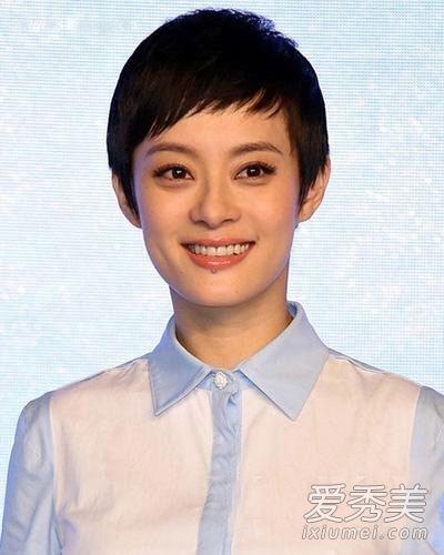 短发斜刘海让村姑变潮人