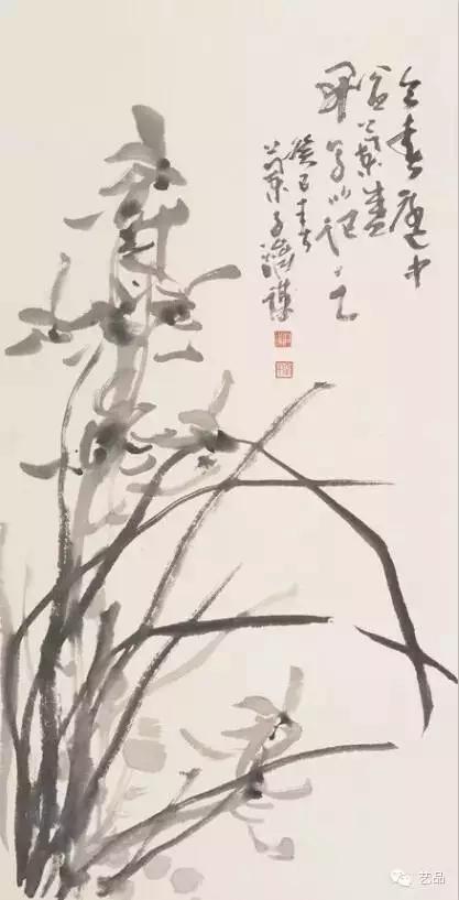作品欣赏 陈济谋 国画 《春江》22x22cm