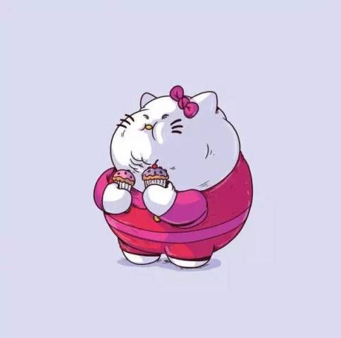 hello kitty 你别吃了行吗,你都成大肥猫了!