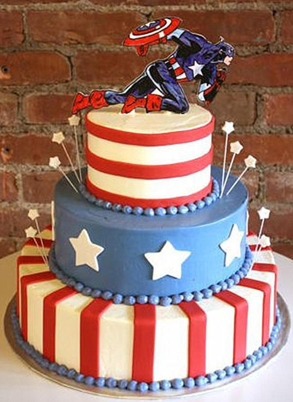 焙友网:这样的美国队长蛋糕,你舍得吃么?